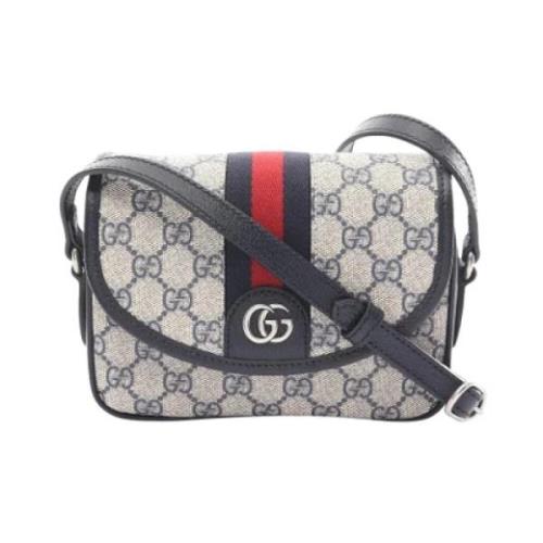 Pre-owned Leather gucci-bags Gucci Vintage , Blue , Dames