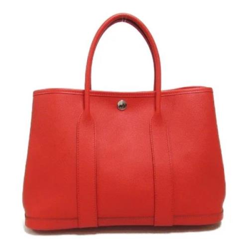 Pre-owned Leather handbags Hermès Vintage , Red , Dames