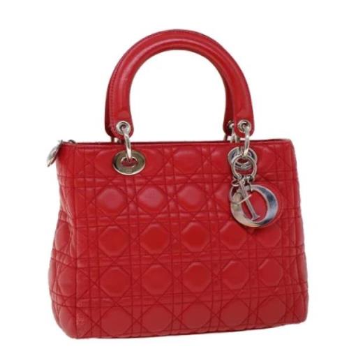 Pre-owned Leather dior-bags Dior Vintage , Red , Dames