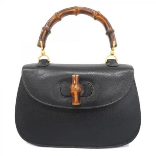 Pre-owned Leather gucci-bags Gucci Vintage , Black , Dames