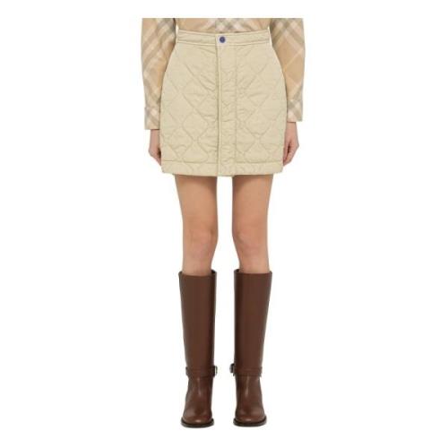 Mini Rok in Trendy Stijl Burberry , Beige , Dames