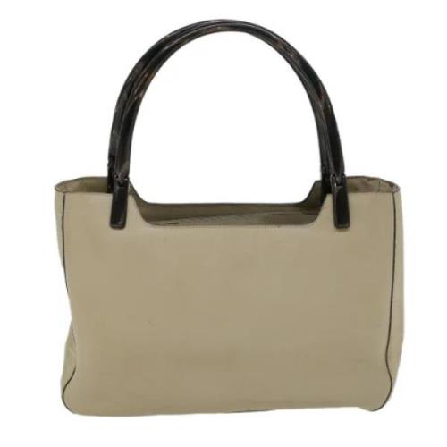 Pre-owned Leather prada-bags Prada Vintage , Beige , Dames