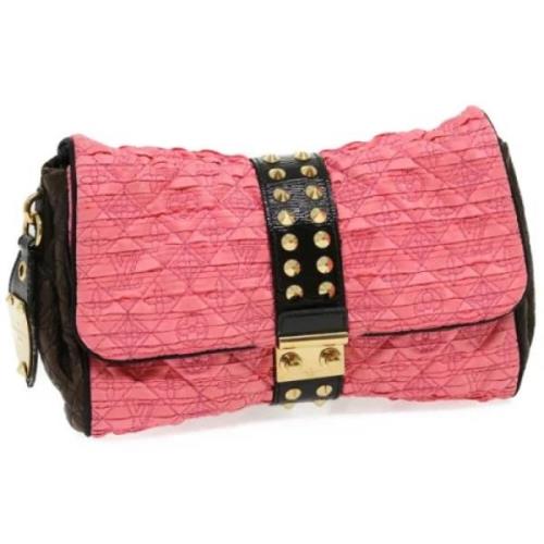 Pre-owned Canvas clutches Louis Vuitton Vintage , Pink , Dames