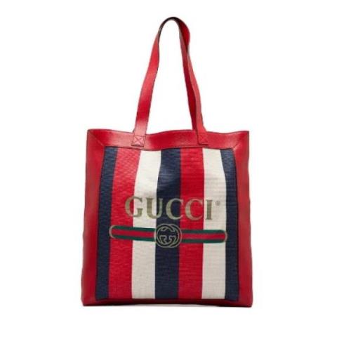 Pre-owned Canvas totes Gucci Vintage , Red , Dames