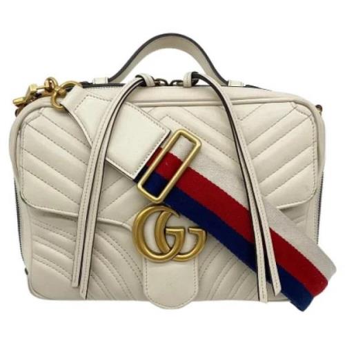 Pre-owned Leather gucci-bags Gucci Vintage , Beige , Dames