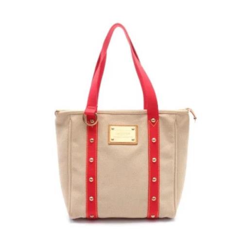 Pre-owned Leather louis-vuitton-bags Louis Vuitton Vintage , Beige , D...