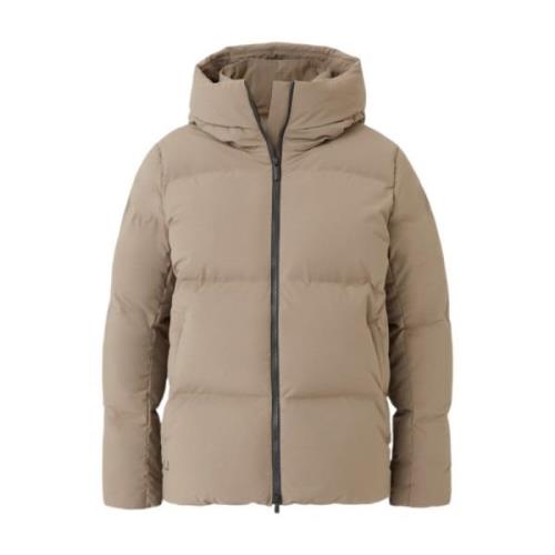 Luxe Donsjas Donker Zand UBR , Beige , Dames