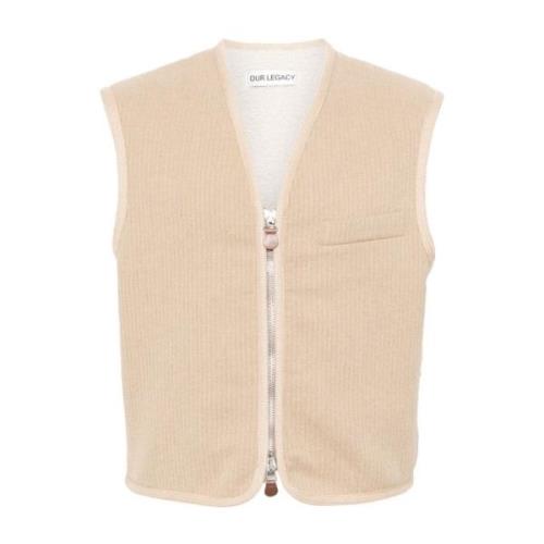 Shearling Gevoerde Top Vest in Jumbo Bedford Our Legacy , Beige , Here...