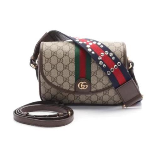 Pre-owned Leather gucci-bags Gucci Vintage , Beige , Dames