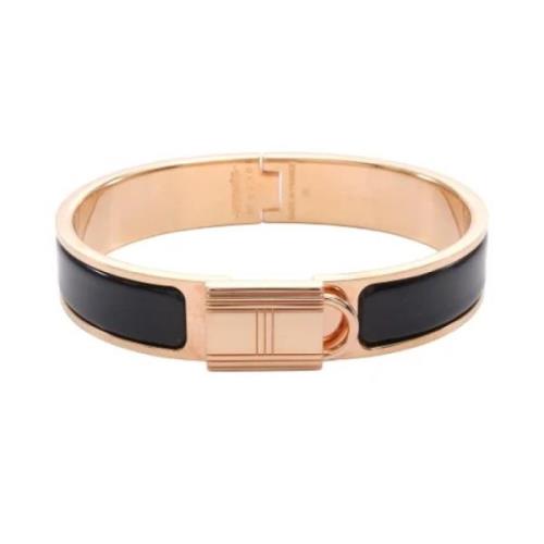 Pre-owned Metal bracelets Hermès Vintage , Black , Dames