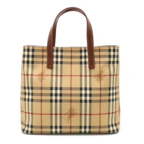 Pre-owned Canvas handbags Burberry Vintage , Beige , Dames