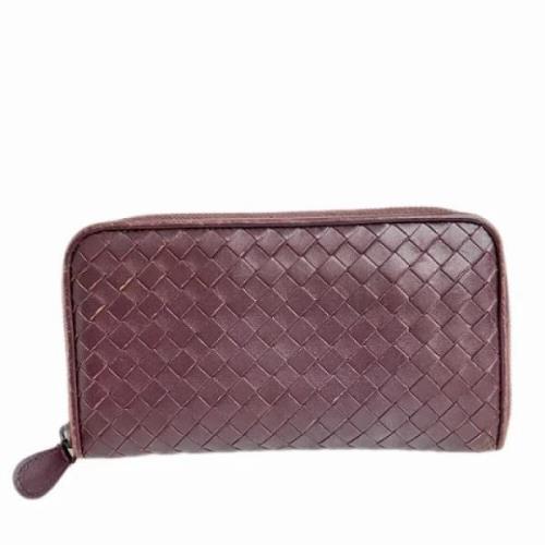 Pre-owned Leather wallets Bottega Veneta Vintage , Brown , Dames