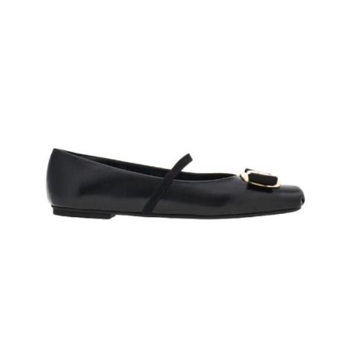 Platte schoenen voor vrouwen Salvatore Ferragamo , Black , Dames