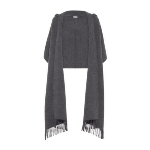 Grijze Sjaal Collectie Brunello Cucinelli , Gray , Dames