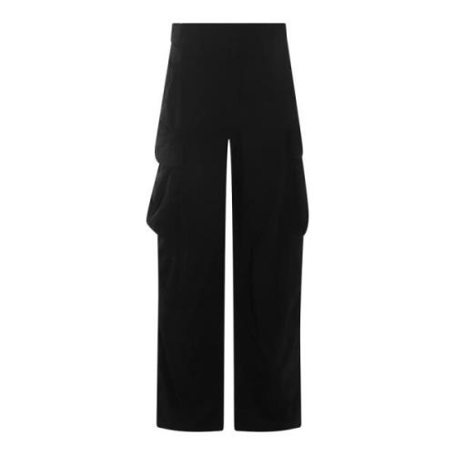 Zwarte Cargo Broek met Rits Alexander Wang , Black , Dames