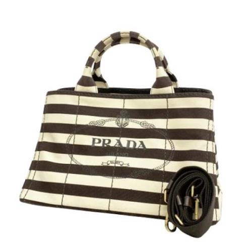 Pre-owned Canvas totes Prada Vintage , Beige , Dames