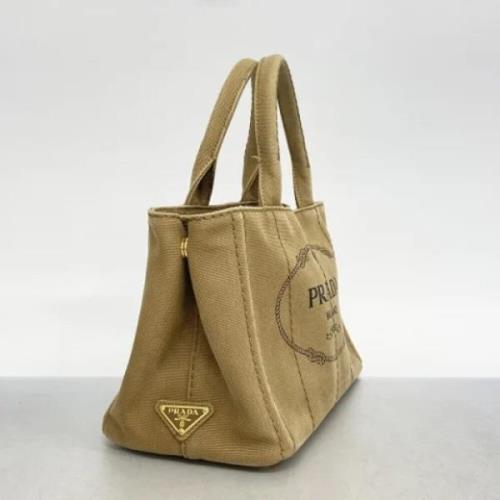 Pre-owned Canvas prada-bags Prada Vintage , Beige , Dames