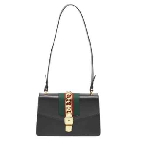 Pre-owned Leather gucci-bags Gucci Vintage , Black , Dames