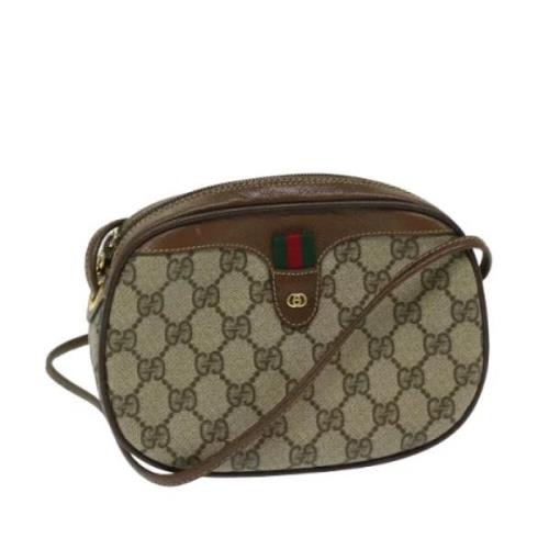 Pre-owned Leather gucci-bags Gucci Vintage , Beige , Dames