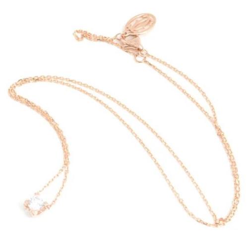 Pre-owned Metal necklaces Cartier Vintage , Pink , Dames