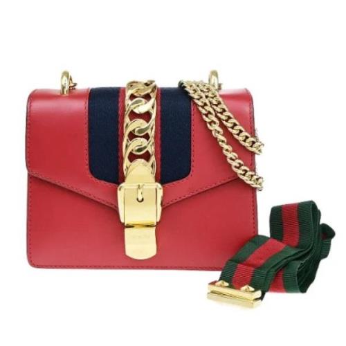 Pre-owned Leather gucci-bags Gucci Vintage , Red , Dames