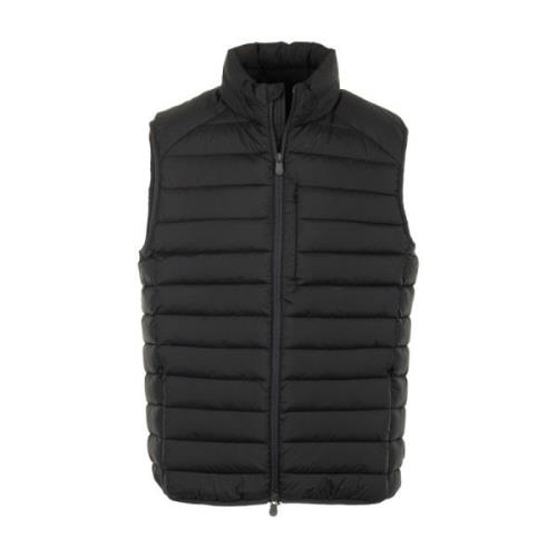 Rush Gilet Lichtgewicht Puffer Vest Save The Duck , Black , Heren