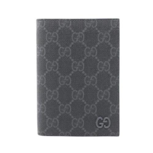 Pre-owned Canvas wallets Gucci Vintage , Gray , Dames