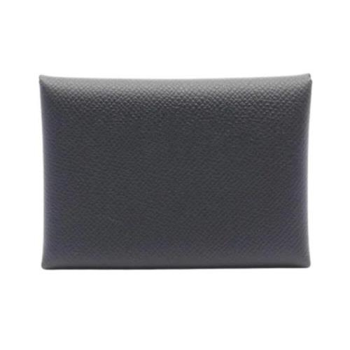 Pre-owned Fabric wallets Hermès Vintage , Black , Dames