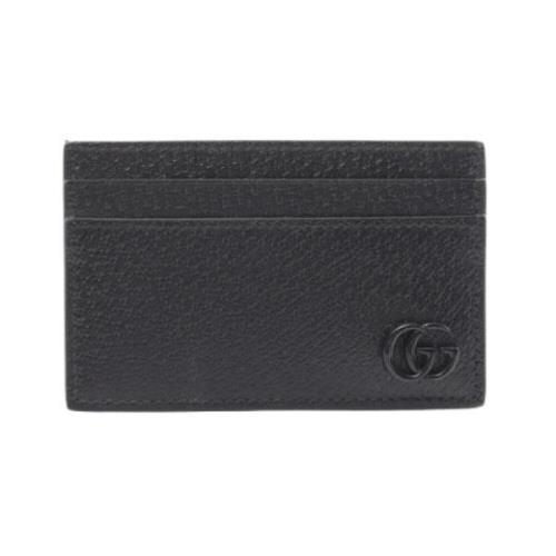 Pre-owned Leather wallets Gucci Vintage , Black , Dames