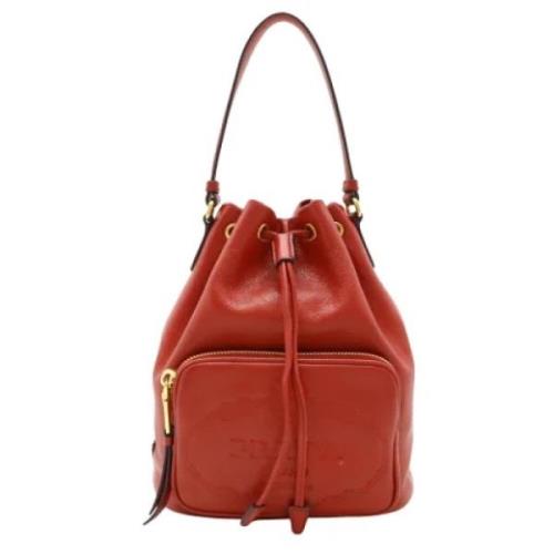 Pre-owned Leather prada-bags Prada Vintage , Red , Dames