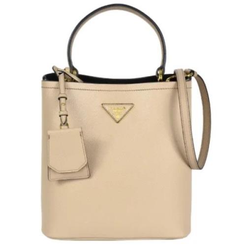 Pre-owned Leather prada-bags Prada Vintage , Beige , Dames