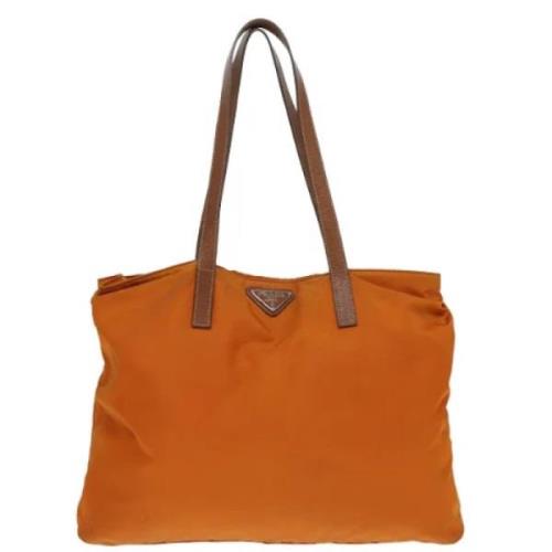 Pre-owned Fabric totes Prada Vintage , Orange , Dames