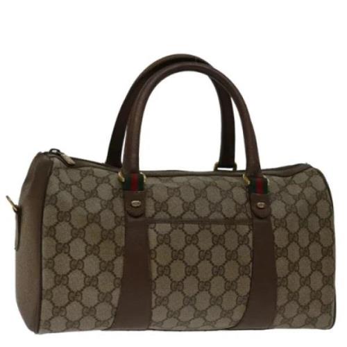 Pre-owned Canvas gucci-bags Gucci Vintage , Beige , Dames