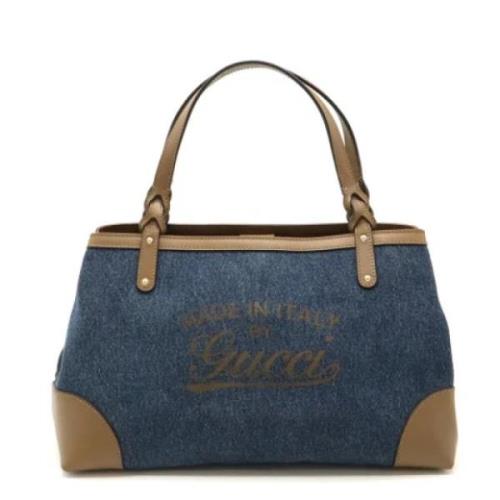 Pre-owned Denim gucci-bags Gucci Vintage , Blue , Dames