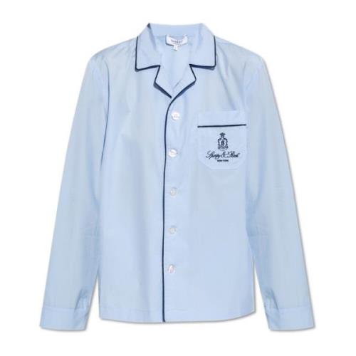 Pyjamashirt uit de Wall Street-collectie Sporty & Rich , Blue , Heren