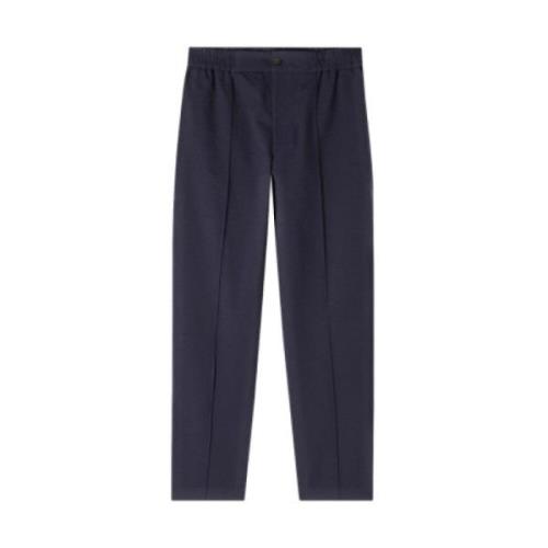 Donkerblauwe Katoenen Elastische Broek A.p.c. , Blue , Heren