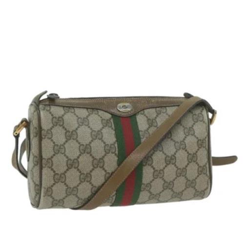 Pre-owned Leather gucci-bags Gucci Vintage , Beige , Dames