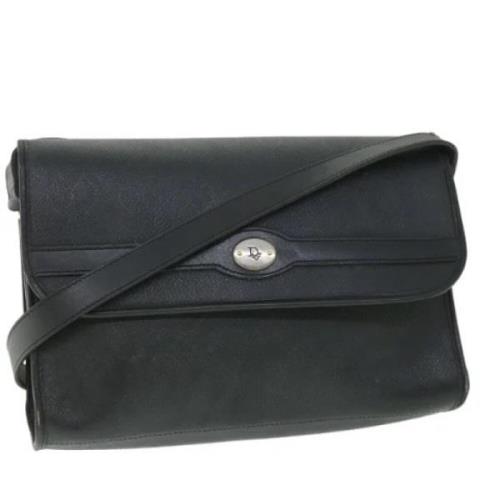 Pre-owned Leather dior-bags Dior Vintage , Black , Dames