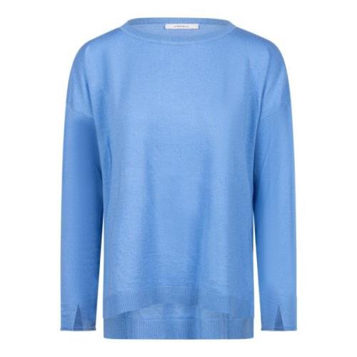 Heldere Blauwe Trui Maliparmi , Blue , Dames