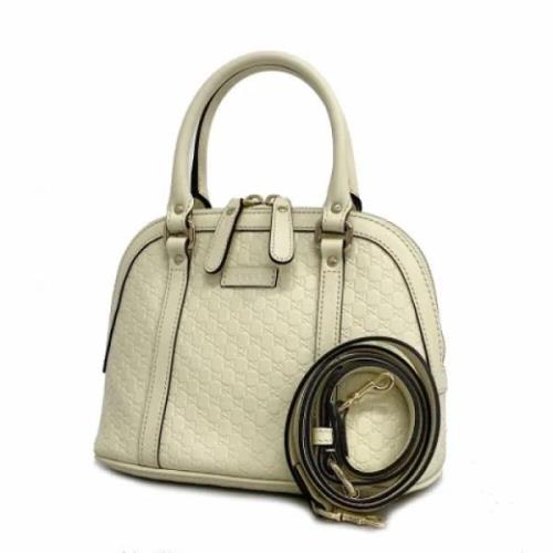 Pre-owned Leather gucci-bags Gucci Vintage , White , Dames