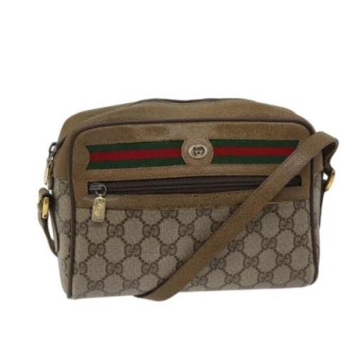 Pre-owned Leather gucci-bags Gucci Vintage , Beige , Dames