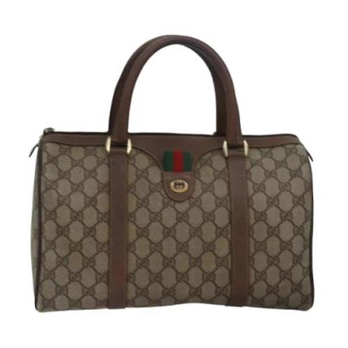 Pre-owned Canvas gucci-bags Gucci Vintage , Beige , Dames