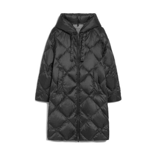 Gewatteerde Parka Jas met Capuchon Max Mara , Black , Dames