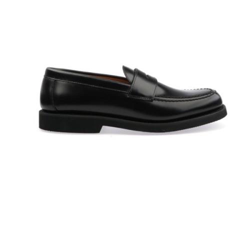 Geborsteld Leren Casual Schoenen Sebago , Black , Heren