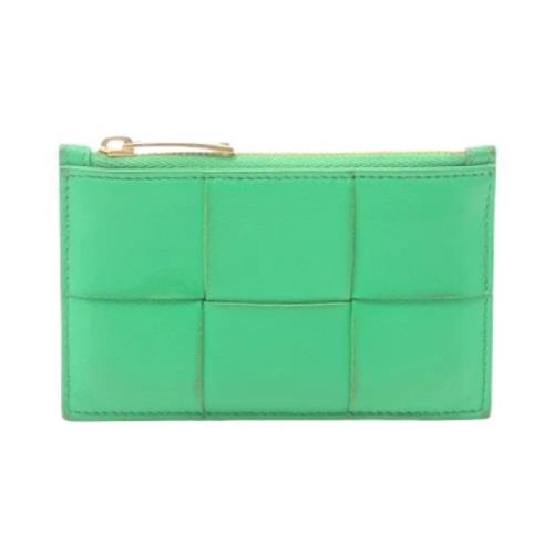 Pre-owned Leather wallets Bottega Veneta Vintage , Green , Dames