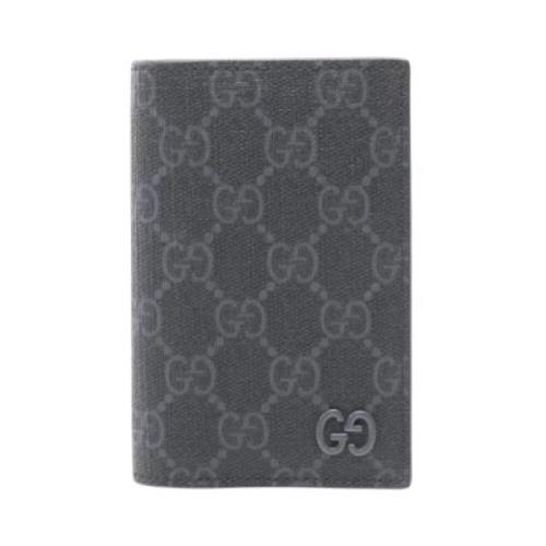 Pre-owned Canvas wallets Gucci Vintage , Gray , Dames