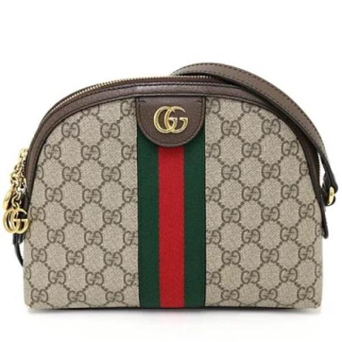 Pre-owned Canvas gucci-bags Gucci Vintage , Beige , Dames