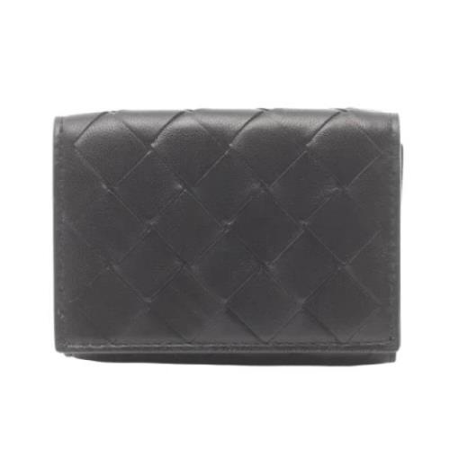 Pre-owned Leather wallets Bottega Veneta Vintage , Black , Dames