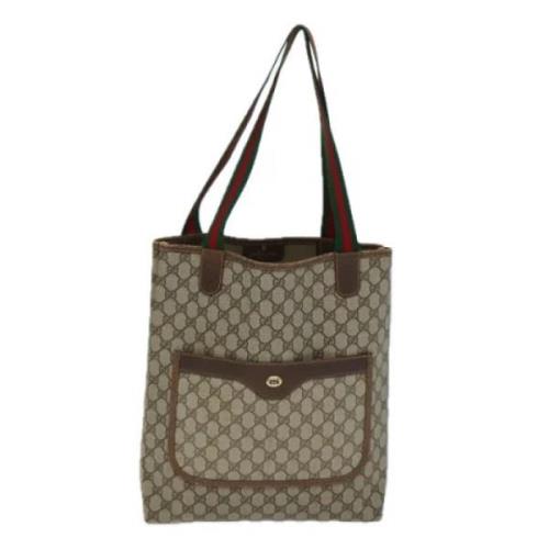 Pre-owned Canvas gucci-bags Gucci Vintage , Beige , Dames