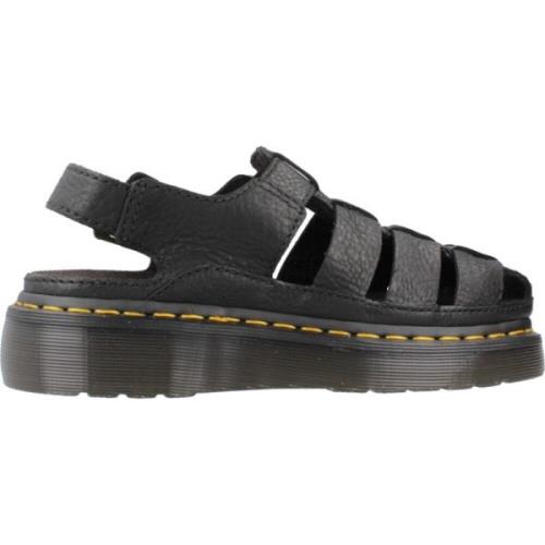 Platte Sandalen in Rood Dr. Martens , Black , Dames